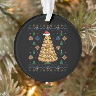 Ornamento Árvore de Pizza de Natal Chapéu do Papai Noel Suét