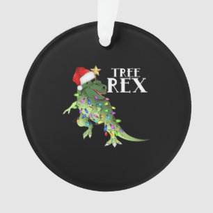 ORNAMENTO ÁRVORE DINOSSAUR FUNNADA REX COM LUZES DE NATAL T-