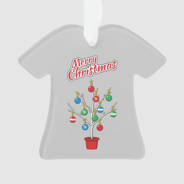 Ornamento Árvore do Ramal de Natal - Feliz Natal (Frente)