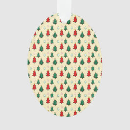 Ornamento Árvore natalícia com padrão superior estrelado sem