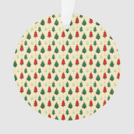 Ornamento Árvore natalícia com padrão superior estrelado sem