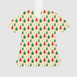 Ornamento Árvore natalícia com padrão superior estrelado sem