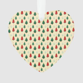 Ornamento Árvore natalícia com padrão superior estrelado sem