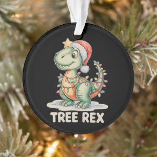 Ornamento Árvore Rex Natal Dinossauro Luzes de Natal T Rex