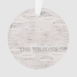 Ornamento Aspen Natural Birch Tree NAME PLAYEAR Fora