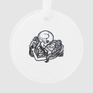 Ornamento Até a morte nos fazer parte do clássico - esquelet