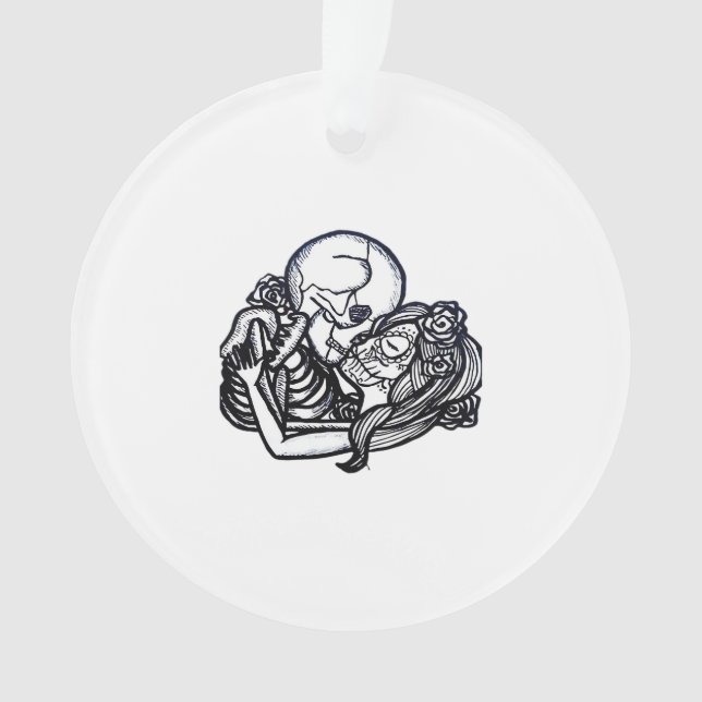 Ornamento Até a morte nos fazer parte do clássico - esquelet (Frente)