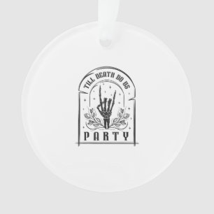 Ornamento Até que a Morte nos Separe Design Retro de Despedi