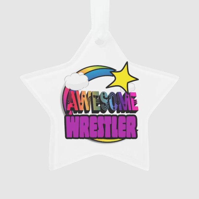 Ornamento Atirar em Star Rainbow Incrível Wrestler (Frente)