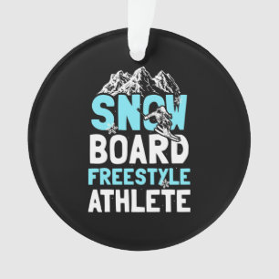Ornamento Atleta Snowboard Freestyle