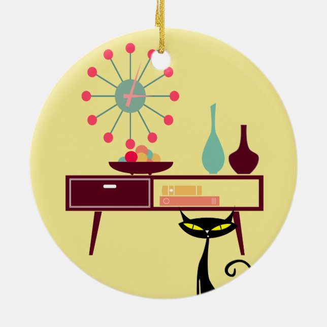 Ornamento atômico do gato do pulso de disparo de (Traseira)