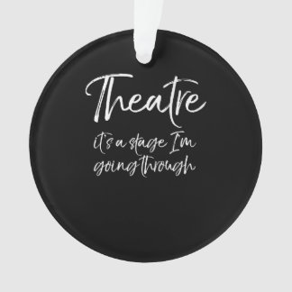 Ornamento Ator de Cotação Atuante Atriz é um Palco que vou f
