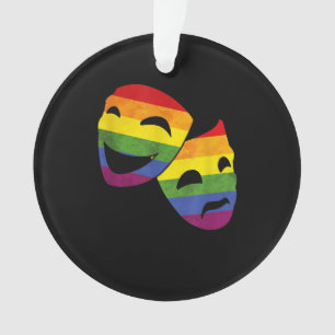 Ornamento Atriz de Ator da Fila LGBT LGBT Arco-Íris Teatral