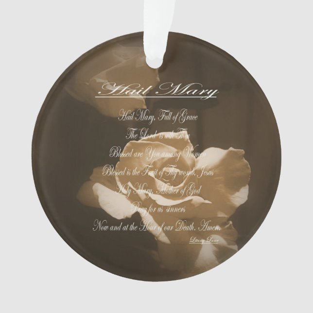Ornamento Ave Mary Prayer (Frente)