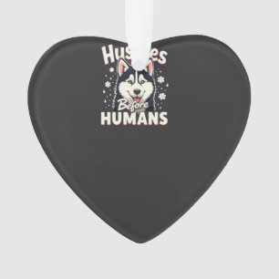 Ornamento Aventura de trenó puxado por cães Equipe Husky Inv