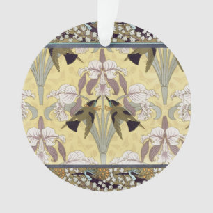 Ornamento Aves,Orquídeas,Cabras-de-Cabra,Arte Nouveau