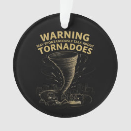 Ornamento Aviso Posso Falar Espontaneamente Sobre Tornadoes