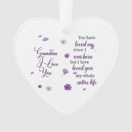 Ornamento Avó, Eu Te Amo
