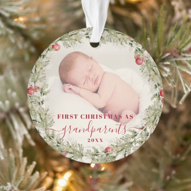 Ornamento Avós, Natal, primeiro vovó. (Árvore)