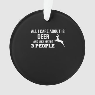 Ornamento Awesome Deer Lover Minimal Retro SAcrylic Ornament