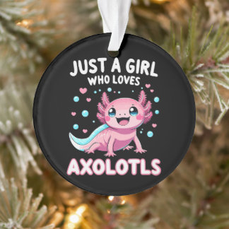 Ornamento Axolotl Kawaii Apenas Uma Garota Que Ama Axolotls