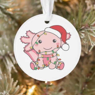 Ornamento Axolotl Natal Animais de inverno Axolotls