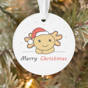 Ornamento Axolotl Natal Neve Animais de inverno Axolots