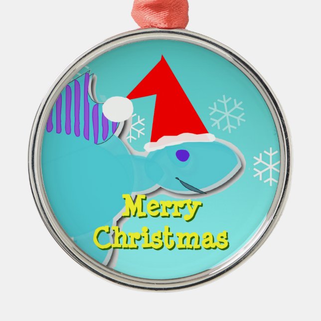 Ornamento azul de Dino do Stegosaurus do Feliz (Frente)