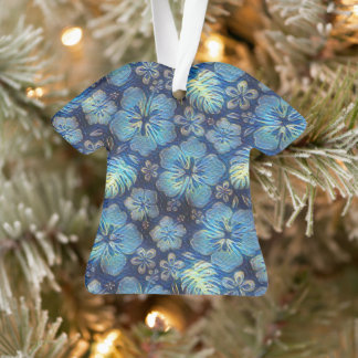 Ornamento azul de Hibiscus Havaiano