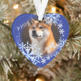 Ornamento Azul de Natal Pet Dog