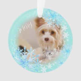 Ornamento Azul de Natal Pet Dog