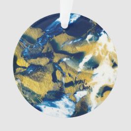 Ornamento Azul e Dourado para o Indigo Gleaming SPWW