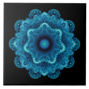 Ornamento azul frontal