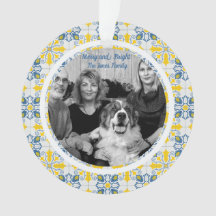 Azulejos portugueses Foto do Natal da família