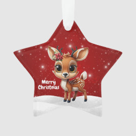 Ornamento Baby Deer, Fawn, Doe 🦌 🎄Cute Merry Christmas