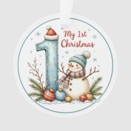 Ornamento Baby’s First Christmas Ornament – Snowman Keepsake