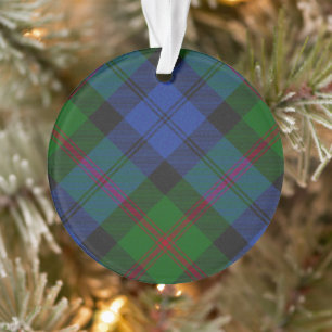 Ornamento Baird Scottish Clan Tartan - Padrão de Xadrez