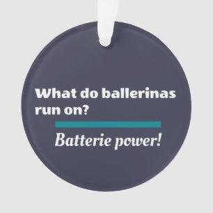 Ornamento Balé Ballerinas - Piada de dança Batterie