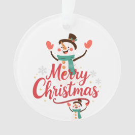 Ornamento Bálsamo Labial Festivo Homem de Neve Natal Feliz