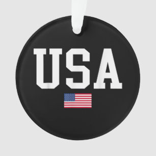 Ornamento Bandeira Americana Patriótica EUA Para Homens Mulh