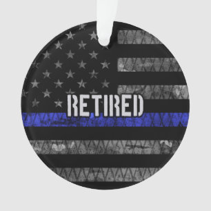 Ornamento Bandeira da Polícia Aposentada e Perturbada