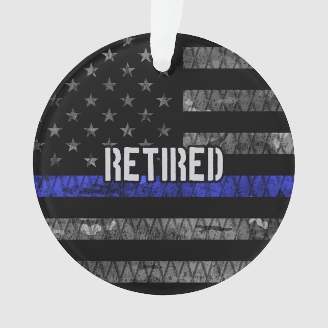 Ornamento Bandeira da Polícia Aposentada e Perturbada (Frente)