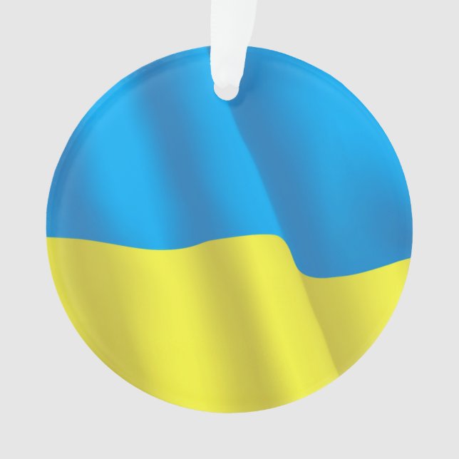 Ornamento Bandeira da Ucrânia (Frente)