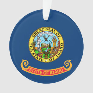 Ornamento Bandeira de Idaho: a Joia do Estado, Montanhas do