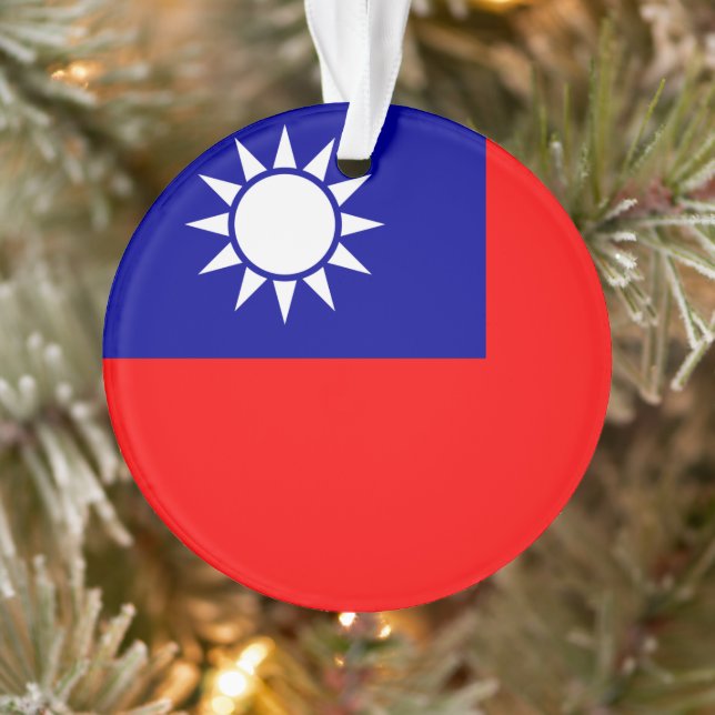 Ornamento Bandeira de Taiwan: República da China, Taipé Chin (Árvore)