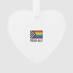 Ornamento Bandeira do Orgulho Aliado Vetor Camiseta Design_1