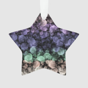 Ornamento Bandeira do Orgulho Uingender Groovy Boho Bolhas E