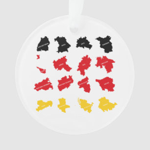 Ornamento Bandeira dos Estados Alemães
