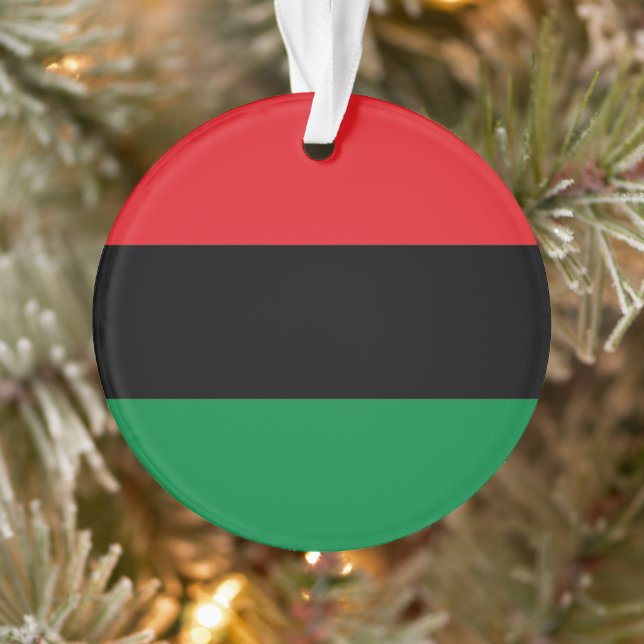 Ornamento Bandeira Pan-Africana da UNIA Kwanzaa (Árvore)