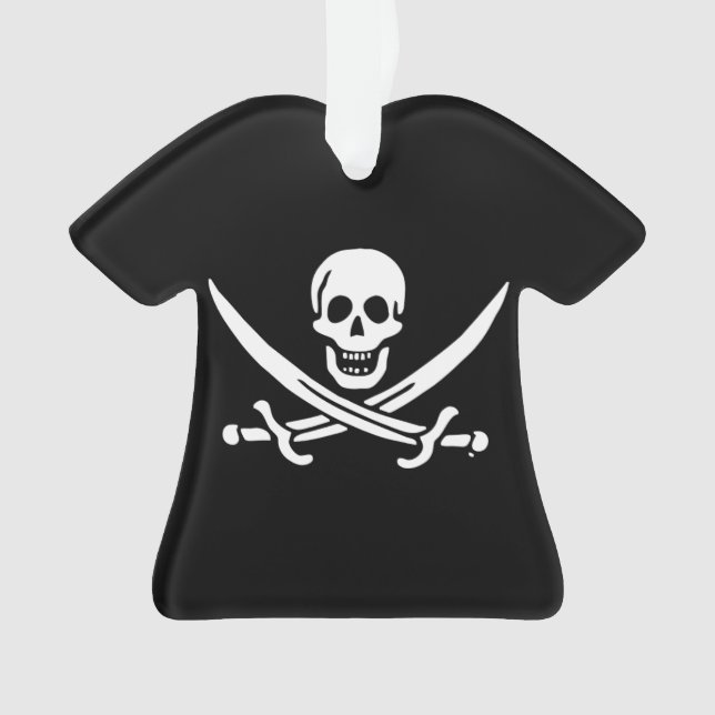 Ornamento Bandeira pirata de Jolly roger (Frente)